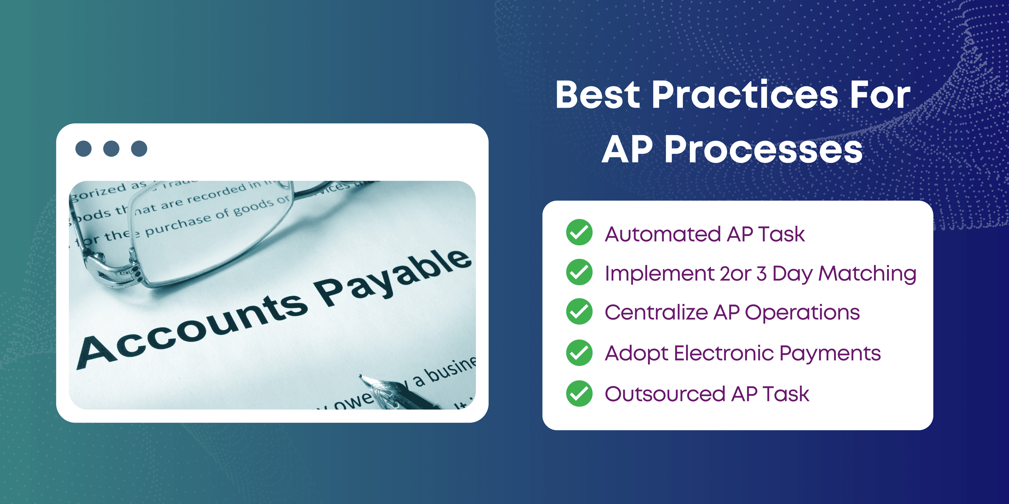 Best practices for accounts payable processes